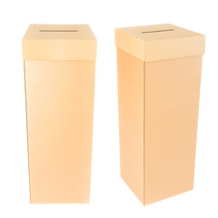 Ballot Box On White