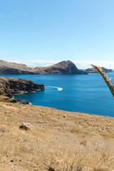 Beautiful landscape at the Ponta de Sao Lourenco, the eastern part of Madeira, Portugal