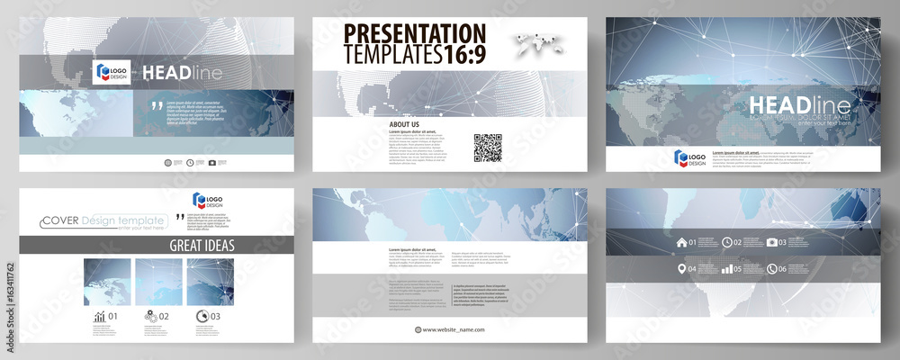 Poster technology concept. molecule structure, connecting background. the minimalistic abstract vector illu