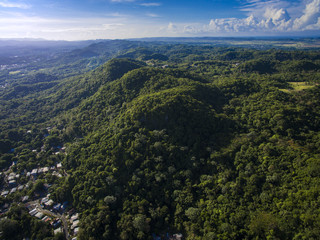 Fototapeta na wymiar Mountains in San German Puerto Rico