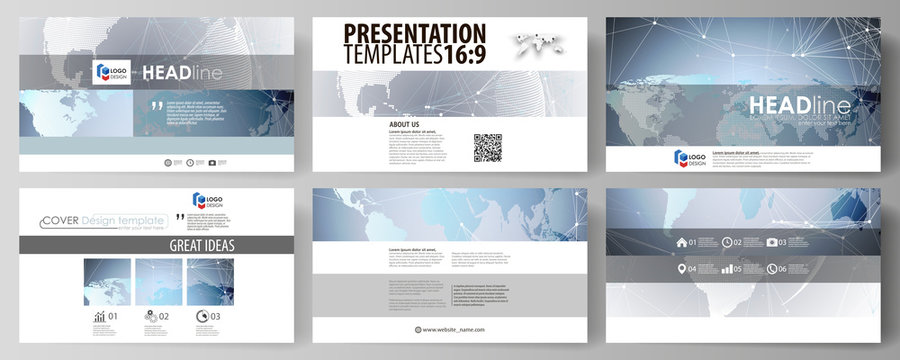 Technology concept. Molecule structure, connecting background. The minimalistic abstract vector illustration of the editable layout of high definition presentation slides design business templates.