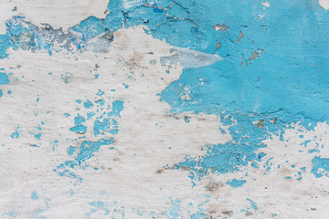 Old painted wall, exfoliate paint, background