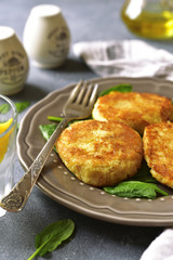 Cauliflower fritters.