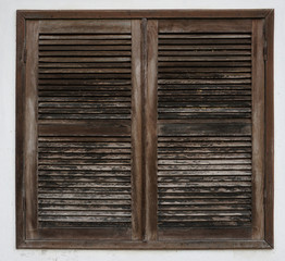 Old wooden window