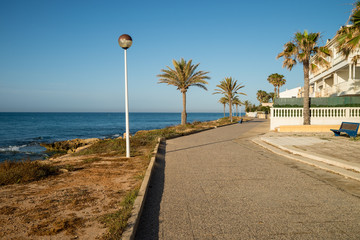 Santa Pola beach promenade
