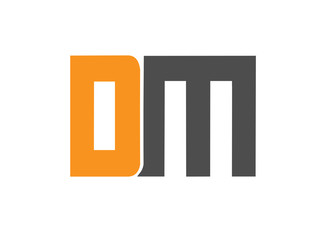 DM Initial Logo for your startup venture