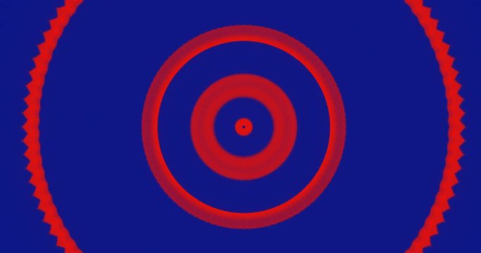 Red and blue hypnotic memorizing abstract background