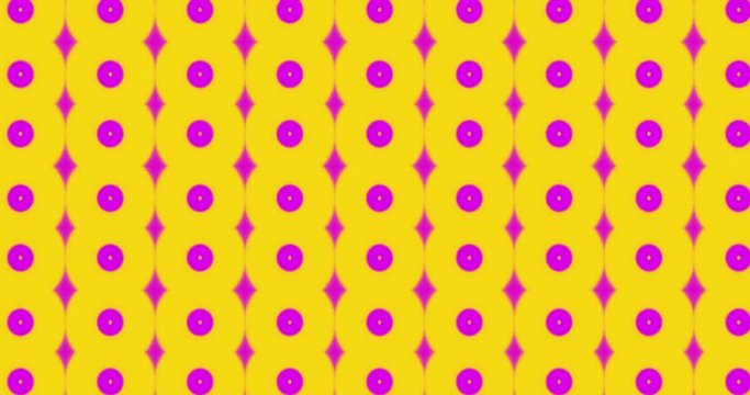 Cool vintage yellow and pink polka dot background