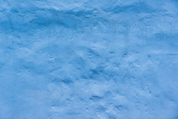 Blue concrete wall on background