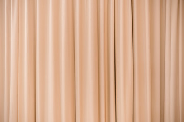 Orange curtains background.