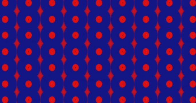 Cool red polka dot background on navy blue