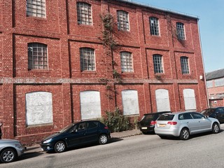 Obraz na płótnie Canvas Old brick warehouse