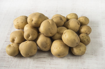 収穫したジャガイモ