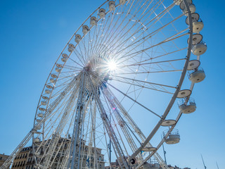 Ferris wheel at port of Marseille