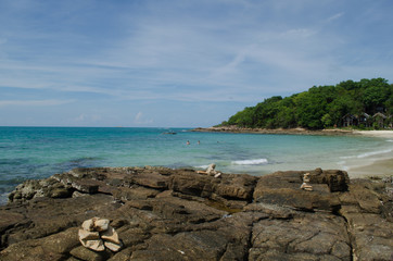 Samed Island and blue sky in Thailand