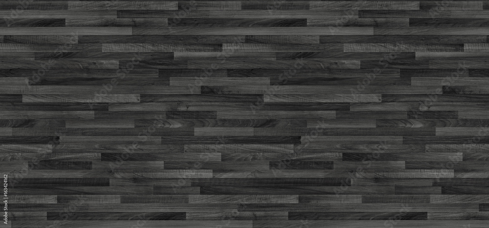 Wall mural black wood parquet texture. background old panels - Wall murals