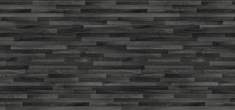 Black wood parquet texture. background old panels