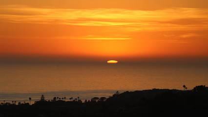 Naklejka premium Pacific Coast sunset