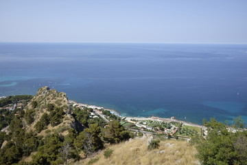 View of mondello in sicily