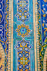 Blue mosaic detail, Uzbekistan