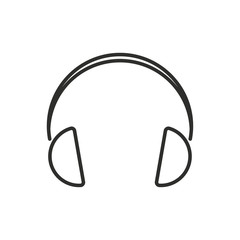 Headphone vector icon.