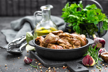 Fried chicken liver