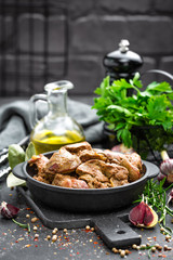 Fried chicken liver