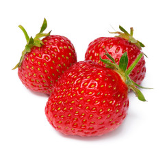 Strawberry isolated on white background. close up