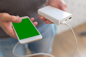 Smartphone charging with power bank