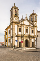Fototapeta na wymiar View at the church of Senhor Jesus da Pobreza in Evora ,Portugal