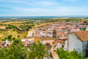 Fototapeta na wymiar View of the surroundings of the old town of Elvas - Portugal