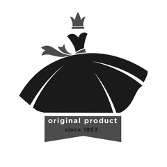 Boutique with original product since 1863 monochrome emblem