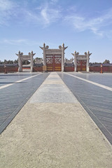 The stone gate of Circular Mound in Temple of Heaven