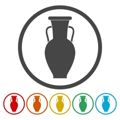 Flat Trophy Icons set - Illustration