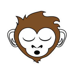 Fototapeta premium Cute monkey design