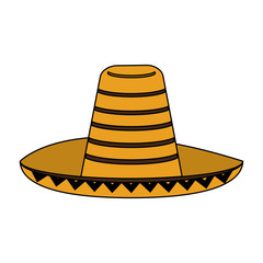 Mexican hat vector illustration