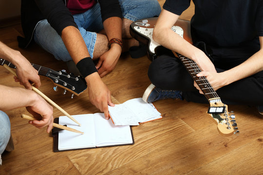 The band is rehearsing