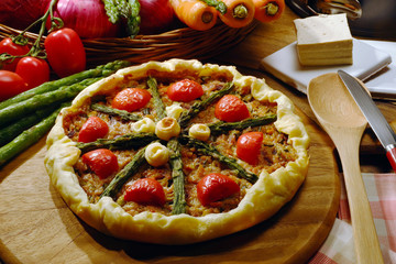 torta salata con tofu