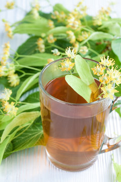 Tea with lime flower