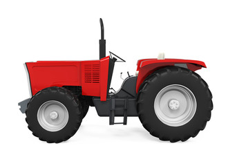 Obraz premium Red Tractor Isolated