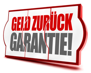 Geld-Zurück-Garantie! Button,Icon