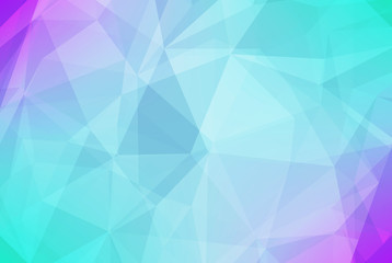 Obraz premium Gradient abstract horizontal triangle background. Cool ice colored polygonal backdrop for business presentation. Soft gradient color transition for mobile application and web. Geometric banner.