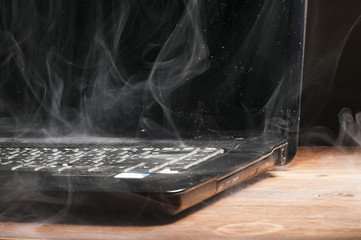 Old laptop broke and smoked
