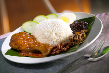 Asian food nasi lemak