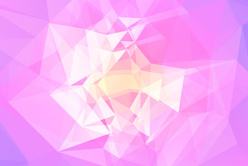 Obraz premium Gradient abstract horizontal triangle background. Tender rose polygonal backdrop for business presentation. Soft gradient color transition for mobile application and web. Trendy colorful banner.