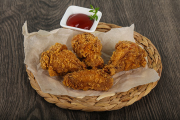 Crispy chicken wings