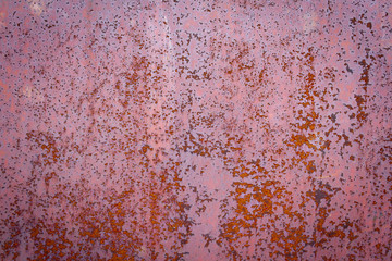 Colored rusty metal wall background