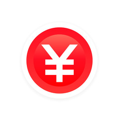 Obraz premium chinese yuan vector symbol
