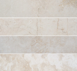 Four different high quality marble with natural pattern.