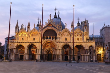 Fototapeta na wymiar Basilica di San Marco, San Marco square , Venice Italy. 